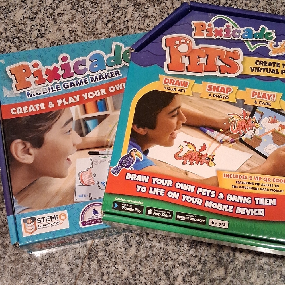 2 New PIXIXADE Boxes, Mobile Game Maker & Virtual Pet Universe